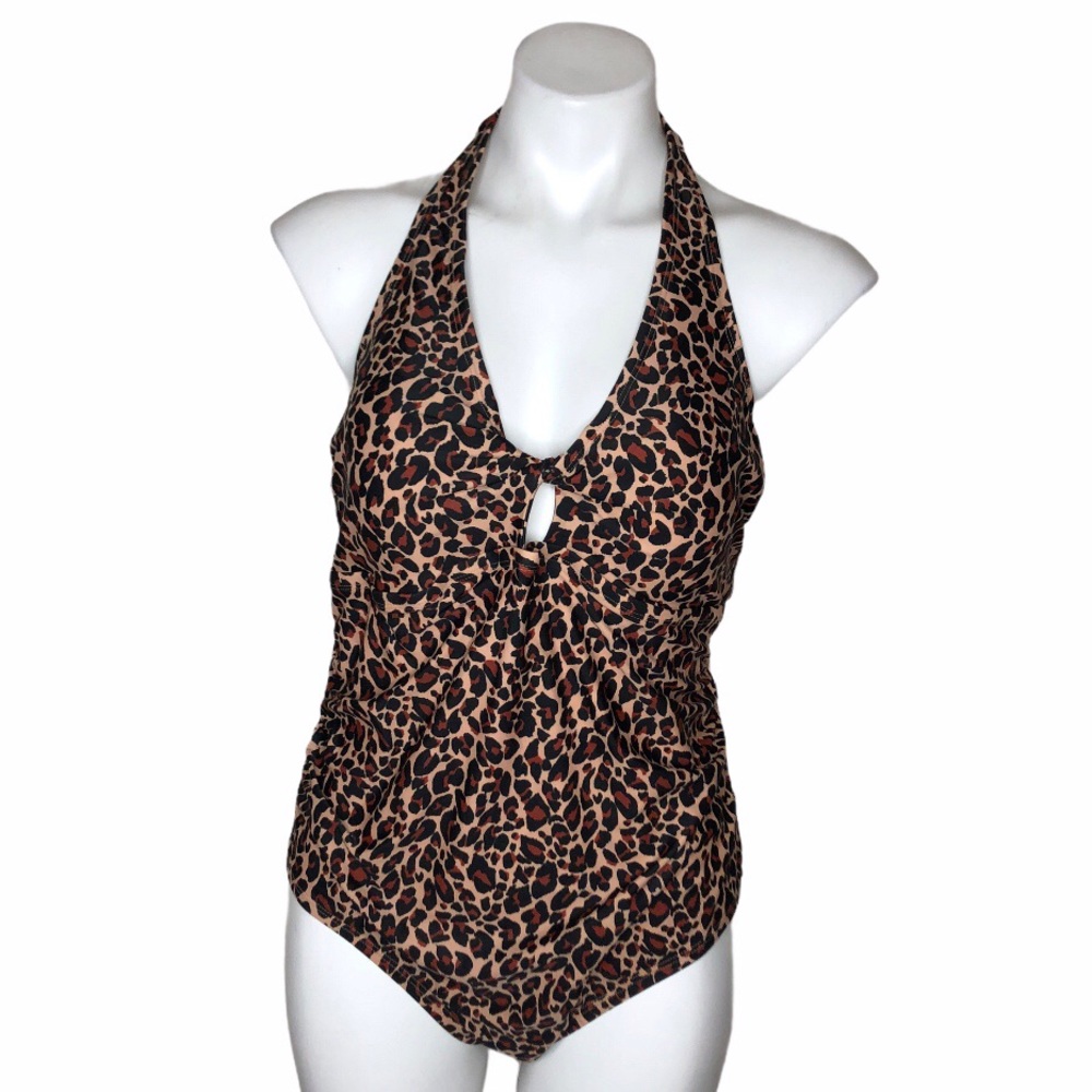 Kona Sol Plus Size 16W Animal Print SwimSuit